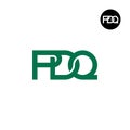 Letter PDQ Monogram Logo Design