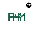 Letter PHM Monogram Logo Design Royalty Free Stock Photo