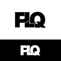 Letter PLQ simple monogram logo icon design.