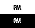 Letter PM Logo Design Unique Modern