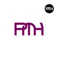 Letter PMH Monogram Logo Design Royalty Free Stock Photo