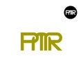 Letter PMR Monogram Logo Design Royalty Free Stock Photo