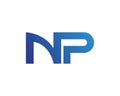 Letter PN, NP initial logo template creative design