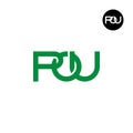 Letter POU Monogram Logo Design