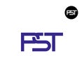 Letter PST Monogram Logo Design