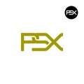 Letter PSX Monogram Logo Design Royalty Free Stock Photo