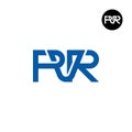 Letter PVR Monogram Logo Design Royalty Free Stock Photo