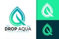 Letter Q Drop Aqua Logo Design, brand identity logos vector, modern logo, Logo Designs Vector Illustration Template Royalty Free Stock Photo