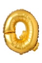 letter Q from English alphabet of balloons Royalty Free Stock Photo