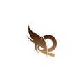Letter Q logo icon combined with owl eyes icon design vector