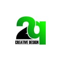 Letter 2q monogram logo icon design vector. Royalty Free Stock Photo