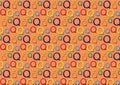 Letter Q pattern in different colored shades Royalty Free Stock Photo