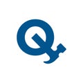 Letter Q Saw Logo Design Construction, Renovation and Repairs Logo Design