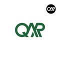 Letter QAR Monogram Logo Design Royalty Free Stock Photo