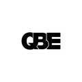 Letter QBE simple monogram logo icon design. Royalty Free Stock Photo