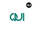 Letter QUI Monogram Logo Design