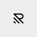 Letter R AR AP Monogram Logo Design Minimal Icon