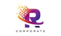 Letter R Colourful Rainbow Logo Design.