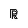 Letter R digital business Logo Royalty Free Stock Photo