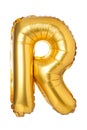 letter R from English alphabet of balloons Royalty Free Stock Photo