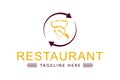 Letter R logo with chef hat. suitable for restaurant logos, chefs, food store