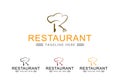 Letter R logo with chef hat. suitable for restaurant logos, chefs, food store