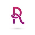 Letter R logo icon design template elements