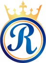 Letter R Luxury Royal Logo