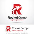 Letter R Rocket Logo Template Design Vector Royalty Free Stock Photo