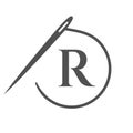 Letter R Tailor Logo, Needle and Thread Logotype for Garment, Embroider, Textile, Fashion, Cloth, Fabric