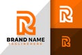 Letter R Unique Monogram Logo Icon Vector Design Illustration Royalty Free Stock Photo