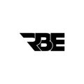 RBE letter monogram logo design vector Royalty Free Stock Photo