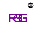 Letter RBG Monogram Logo Design Royalty Free Stock Photo