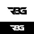 RBG letter monogram logo design vector Royalty Free Stock Photo