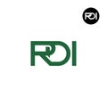 Letter RDI Monogram Logo Design Royalty Free Stock Photo