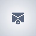 Letter ready, mail ready, vector best flat icon