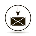 Letter received.Vector icon on white background.