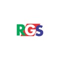 Letter rgs symbol logo vector Royalty Free Stock Photo