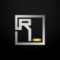 Letter RL modern logo icon monogram design. Outstanding professional elegant trendy based alphabet. Vector graphic template Royalty Free Stock Photo