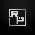 Letter RP modern logo icon monogram design. Outstanding professional elegant trendy based alphabet. Vector graphic template Royalty Free Stock Photo