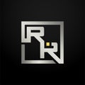 Letter RR modern logo icon monogram design. Outstanding professional elegant trendy based alphabet. Vector graphic template Royalty Free Stock Photo