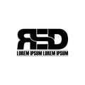 Letter RSD simple monogram logo icon design. Royalty Free Stock Photo