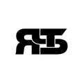 Letter RST simple monogram logo icon design.