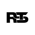 Letter RST simple monogram logo icon design.