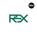 Letter RSX Monogram Logo Design Royalty Free Stock Photo