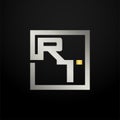 Letter RT modern logo icon monogram design. Outstanding professional elegant trendy based alphabet. Vector graphic template Royalty Free Stock Photo
