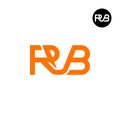 Letter RVB Monogram Logo Design Royalty Free Stock Photo