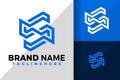 Letter S Abstract Tech Logo Icon Vector Design Illustration Royalty Free Stock Photo