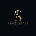 Letter S Beauty Face, Hair Salon Logo Design