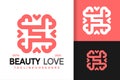 Letter S Beauty Love logo vector icon illustration